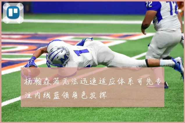 杨瀚森若无法迅速适应体系可先专注内线蓝领角色发挥
